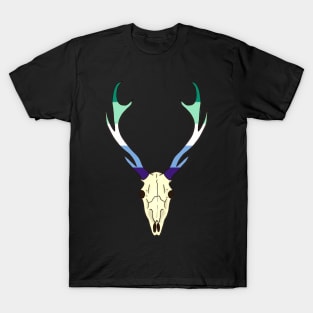 Gay Man Pride Deer Skull T-Shirt